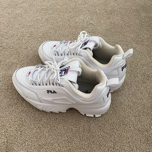 White Fila Sneakers Size 7